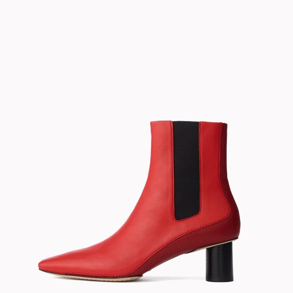 Rag & Bone Red Leather Ankle Boots
